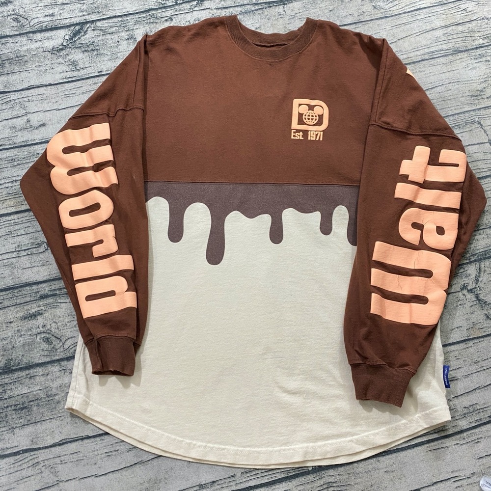Walt Disney World M Mickey Mouse Ice Cream Bar Spirit Jersey Spellout Colorblock